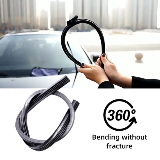 Windshield Wiper Blades Easy Install Automotive Replacement Universal Car Soft Double Layer Rubber Car Wipers - Image 2