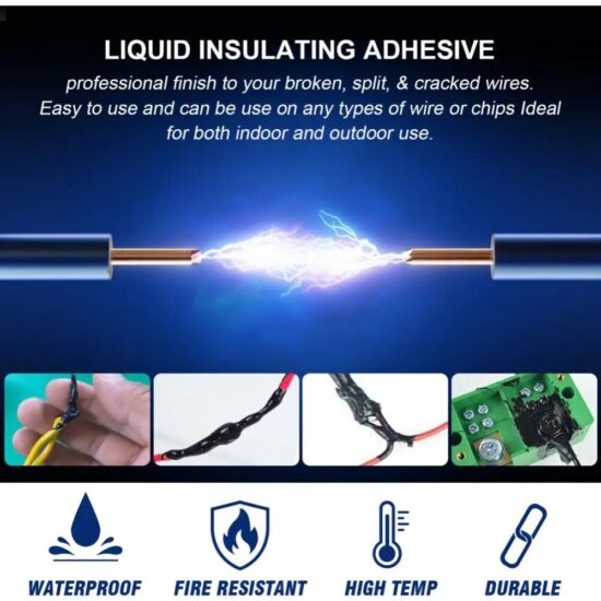 Insulation Glue Liquid Insulating Tape RepairGlue ElectricalWire Cable Coat Fix Line Glue Waterproof High Temperature Resistance - Image 4