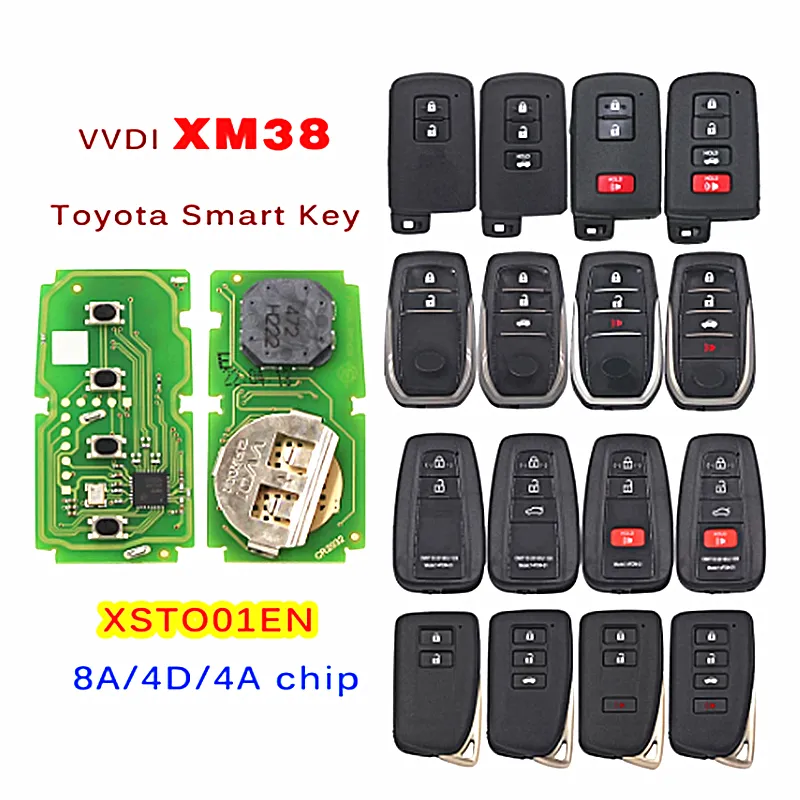Smart Key Proximity Remote Key 8A 4D 4A Chip for Toyota Lexus Updated Version of VVDI XM Key Shell Smart Key Proximity Remote Key 8A 4D 4A Chip for Toyota Lexus Updated Version of VVDI XM Key Shell