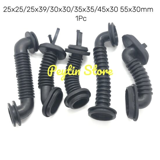 Tube Black Rubber Tube Car For Wire Harness Door Tube Dust-proof Threading Protection 1Pcs