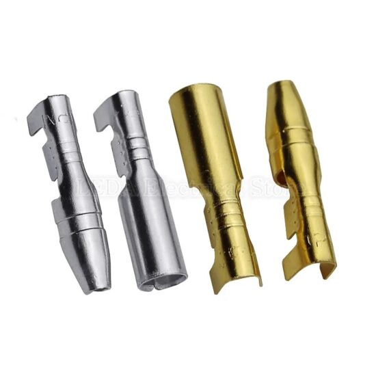 Female and Male Connector Gold Brass/Silver Wire Connector Socket with Insulating Sleeves Terminals 4.0mm - Image 5