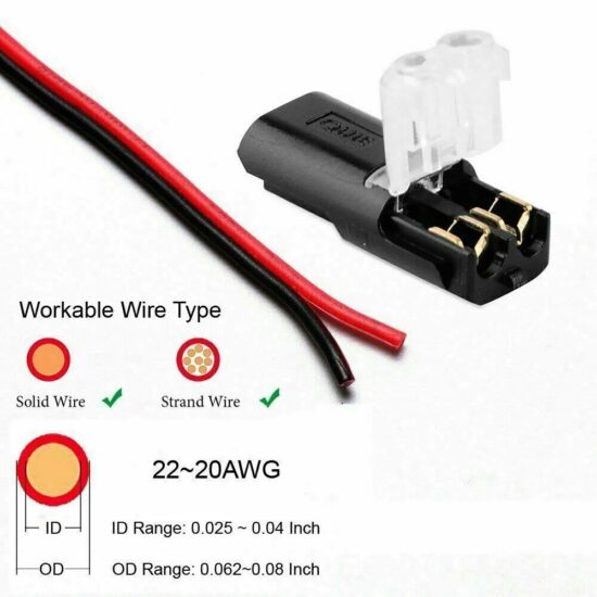 Electrical Connector Wire Cable 2Pin Way Plug Car Waterproof 10/20/30/50pcs - Image 3