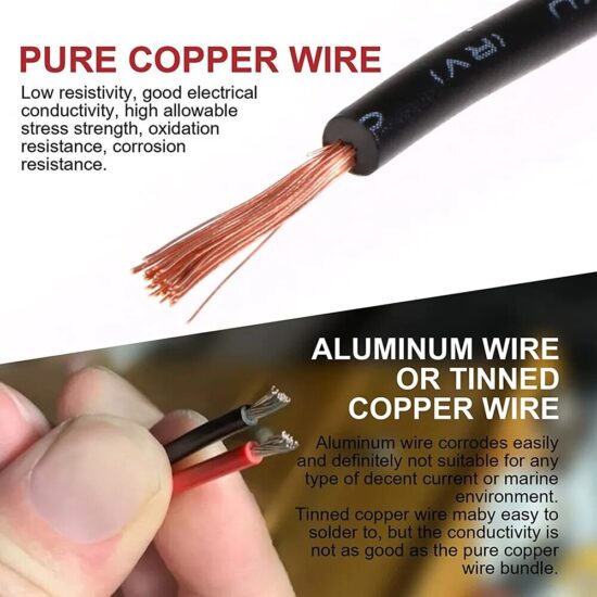 ⁦2Pin Connector Waterproof Male and Female Way 20AWG Wire Suitable for Car Truck Boat⁩ - الصورة ⁦2⁩