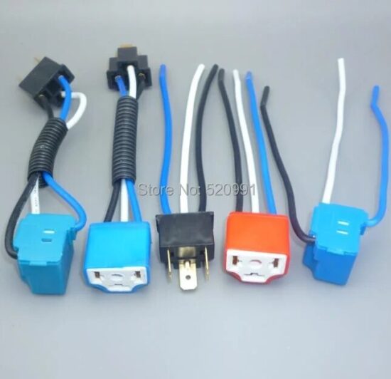 Plug Light Lamp Bulb Socket Adapter 12V-24V 1pcs H4 Car Female male Headlight Extension Connector - Image 2