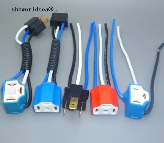 Plug Light Lamp Bulb Socket Adapter 12V-24V 1pcs H4 Car Female male Headlight Extension Connector
