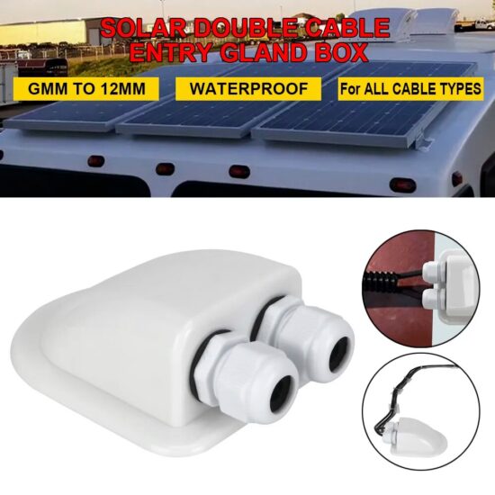 Box Cable Entry Gland Box Roof Caravan Solar Car Junction Wire Entry Cable Connector Holder Dual Hole - Image 5