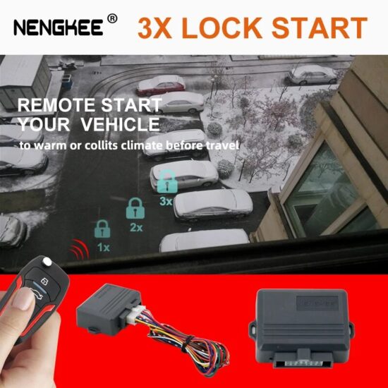 OEM Remote Control Keyless Entry 3X Lock Engine Start Engine System 12V Universal Car Original