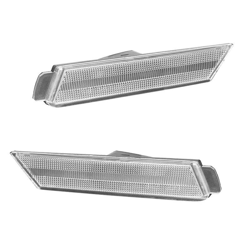 Lens Car Front & Rear Bumper Side Marker Light Covers Housings For 2010-2015 Chevrolet Camaro, 4PCS Lens Car Front & Rear Bumper Side Marker Light Covers Housings For 2010-2015 Chevrolet Camaro, 4PCS