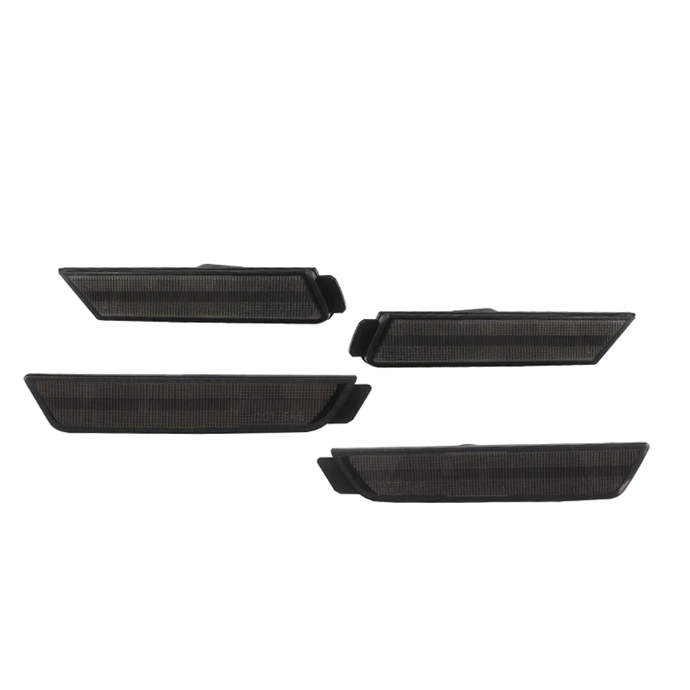 Lens Car Front & Rear Bumper Side Marker Light Covers Housings For 2010-2015 Chevrolet Camaro, 4PCS Lens Car Front & Rear Bumper Side Marker Light Covers Housings For 2010-2015 Chevrolet Camaro, 4PCS