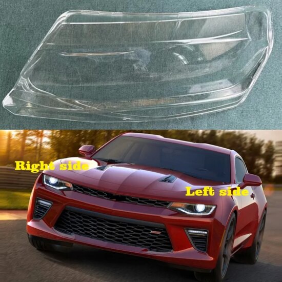 For Chevrolet Camaro 2016 2017 2018 Headlamp Lens Cover Headlight Glass Shell Transparent Lampshade Replace Original Lamp Shade