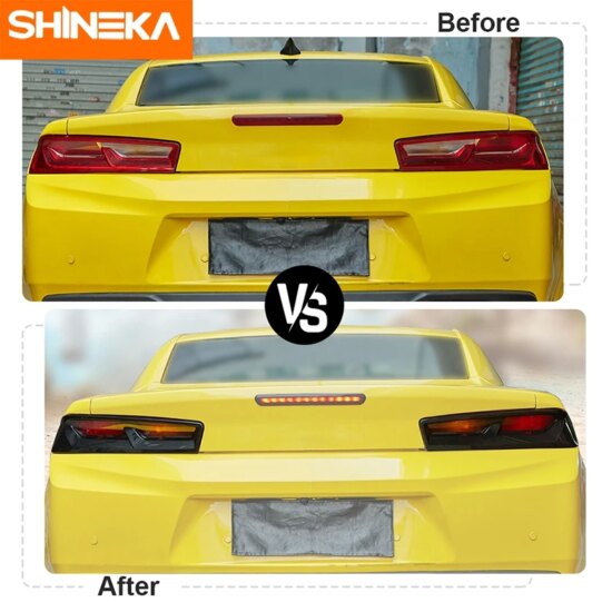 Lamp Hoods For Chevrolet Camaro 2016-2018 ABS Car Rear Taillight High Brake Light Decoration Cover - Image 2