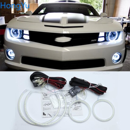 led Angel Eyes kit For Chevrolet Chevy Camaro 2010-2013 Super Bright white daytime running light DRL