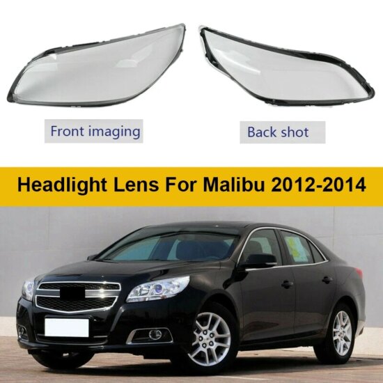 Car Headlight Lens Glass Lampcover  For Chevrolet Malibu 2012-2014 - Image 6