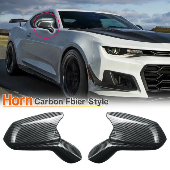 Mirror Cover Cap for Chevrolet Camaro 2016 - 2021 Scratch Resistant Protection Shell 2 pieces Rearview