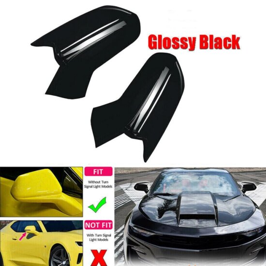 Mirror Cover Cap for Chevrolet Camaro 2016 - 2021 Scratch Resistant Protection Shell 2 pieces Rearview - Image 4