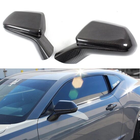 Mirror Cover Cap for Chevrolet Camaro 2016 - 2021 Scratch Resistant Protection Shell 2 pieces Rearview - Image 2