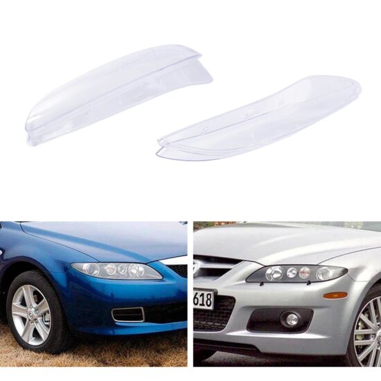 Car Headlamp Cover Headlight Lens Glass Cover For Mazda 6 2003-2008