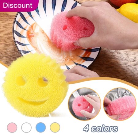 Dishwashing Sponge Cloth Strong Scouring Pad Miracle Sponge Household Kitchen Bathroom Magics Cleaning Wipe