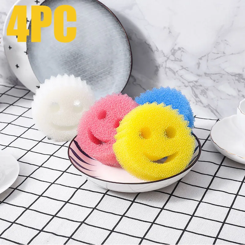 Dishwashing Sponge Cloth Strong Scouring Pad Miracle Sponge Household Kitchen Bathroom Magics Cleaning Wipe