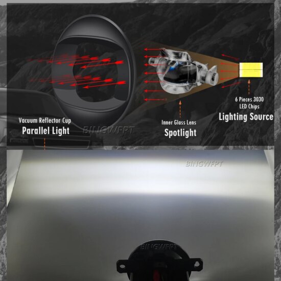 Led Lens Fog Lamp Headlights for Holden Commodore SS-VE-V-SV6 2006-2010 Car Fog Lights DRL H11 - Image 5