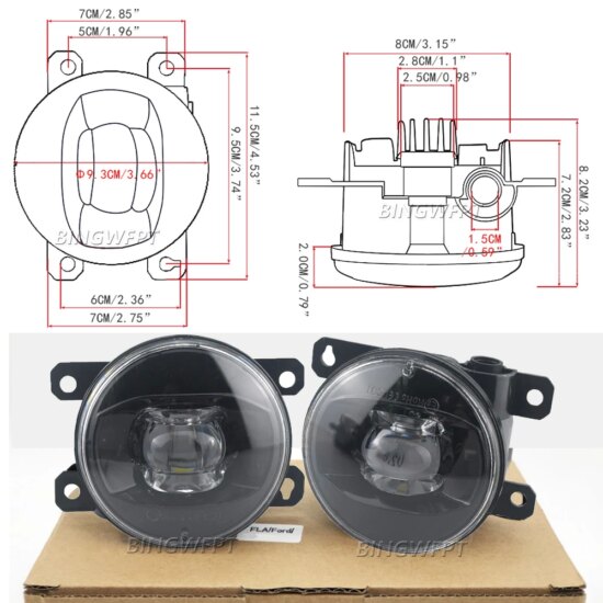 Led Lens Fog Lamp Headlights for Holden Commodore SS-VE-V-SV6 2006-2010 Car Fog Lights DRL H11 - Image 2