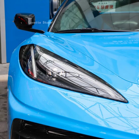 Headlight Front Lamp Protective Film Restoration Sticker For Chevrolet Corvette C8 2020-2023 - Image 4