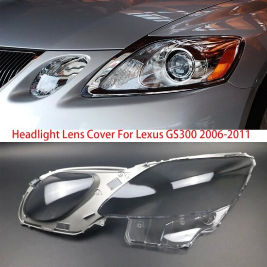 Headlight Lens Cover For Lexus GS300 GS430 GS450 2006-2011 Transparent Lampshade Clear Headlamp Shell