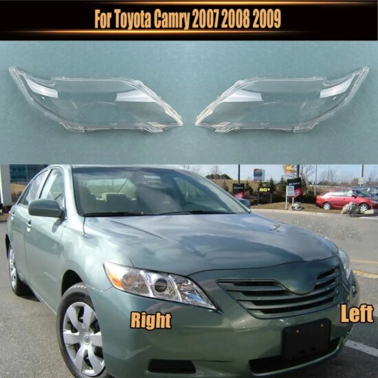 Headlamp Cover Lampshade Lamp Shade Headlight Shell Lens For Toyota Camry 2007-2009