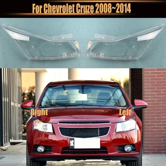 Front Headlamp Cover Transparent PC Lampshade Headlight Shell Lens For Chevrolet Cruze 2008~2014
