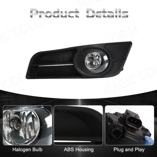 Car Fog Lamp Assembly Front Bumper For Toyota Corolla EU Version 2004-2006 - Image 2
