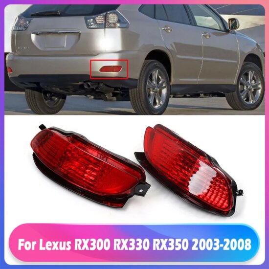 Rear Bumper Brake Tail Fog Light Turn Signals For Lexus RX300 RX330 RX350 2003-2008