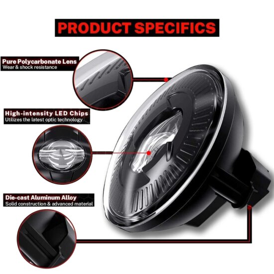 LED Fog Lights Driving Lamps For Suburban Tahoe 07-13 Avalanche 10-13 Camaro 2015 Silverado Sierra Yukon - Image 3
