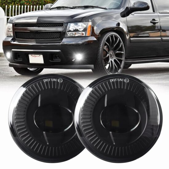 LED Fog Lights Driving Lamps For Suburban Tahoe 07-13 Avalanche 10-13 Camaro 2015 Silverado Sierra Yukon