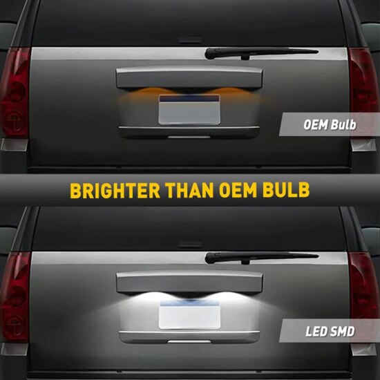 LED Plate Lights Lamps For Chevrolet Suburban Tahoe GMC Yukon Cadillac Escalade 07-14 Canbus - Image 4