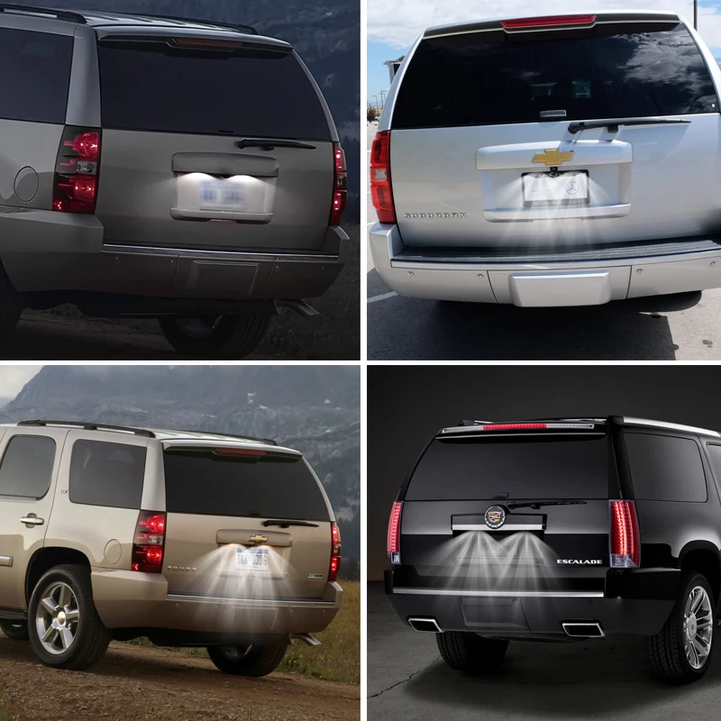 LED Plate Lights Lamps For Chevrolet Suburban Tahoe GMC Yukon Cadillac Escalade 07-14 Canbus LED Plate Lights Lamps For Chevrolet Suburban Tahoe GMC Yukon Cadillac Escalade 07-14 Canbus