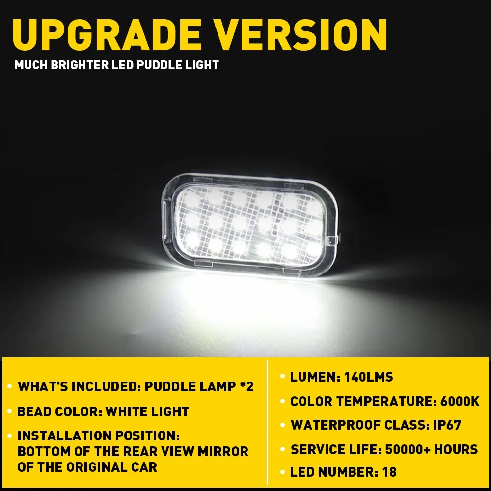 LED Under Side Mirror Puddle Light For Cadillac Escalade Chevrolet Avalanche Silverado Suburban Tahoe GMC Sierra Yukon 2pcs LED Under Side Mirror Puddle Light For Cadillac Escalade Chevrolet Avalanche Silverado Suburban Tahoe GMC Sierra Yukon 2pcs