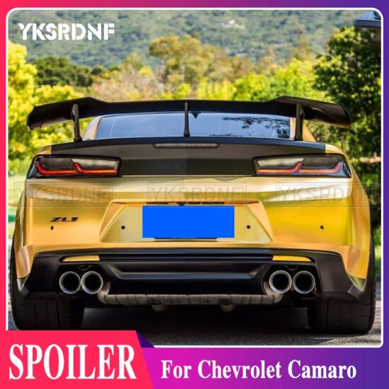 Black Rear Trunk Lid Wing Spoiler Fit for 2016-2019 Chevrolet Camaro
