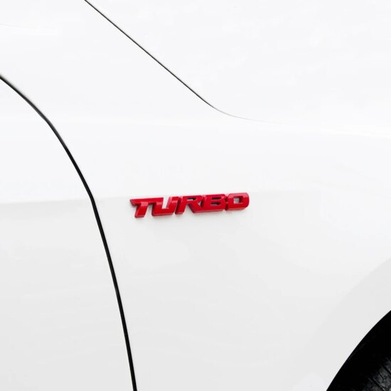 3D Zinc Alloy Stickers TURBO Body Rear Label Side Trim Decals Car Styling Auto Exterior - Image 2