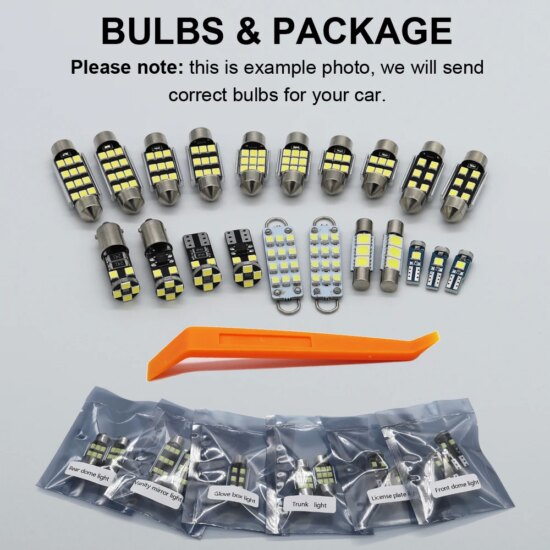 ED Interior Light Bulb Kit For Chevrolet Chevy Caprice 2011-2017 10Pcs - Image 3