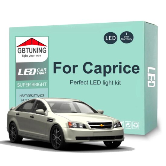 ED Interior Light Bulb Kit For Chevrolet Chevy Caprice 2011-2017 10Pcs