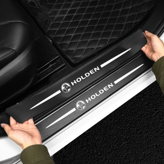 Door Sill Protector Carbon Fiber Car Threshold Protection Sticker Anti Scratch For Holden Astra Commodore Cruze Monaro Colorado