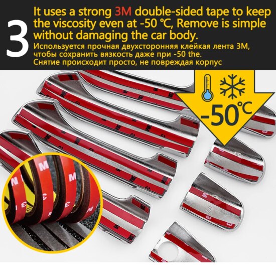 Chrome Exterior Door Handle Cover Trim Set 2015 2016 for Chevrolet SS Holden Commodore VF 2014~2017 - Image 4