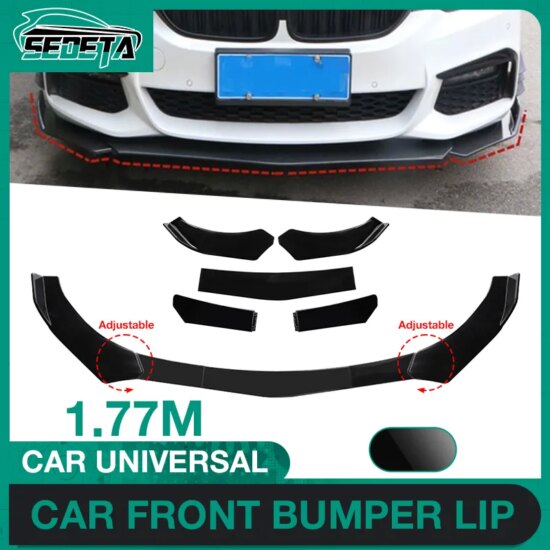 Universal Front Shovel Duck Lip Bumper Windproof Spoiler For Audi For Honda For VW 5Pcs
