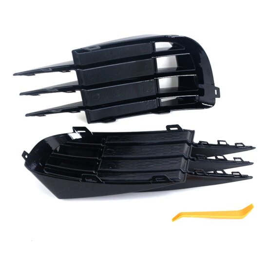 Front Bumper Fog Light Grille Cover Trim For VW Volkswagen Golf 6 MK6 VI GTI R R20 2008-2013 2Pcs - Image 3