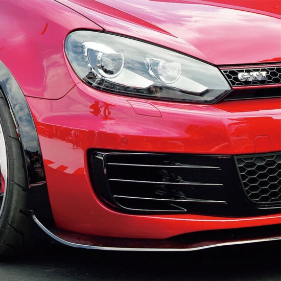 Front Bumper Fog Light Grille Cover Trim For VW Volkswagen Golf 6 MK6 VI GTI R R20 2008-2013 2Pcs - Image 4