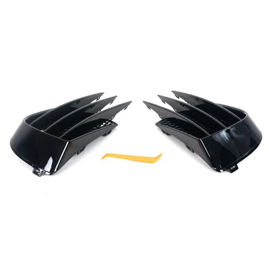 Front Bumper Fog Light Grille Cover Trim For VW Volkswagen Golf 6 MK6 VI GTI R R20 2008-2013 2Pcs - Image 2