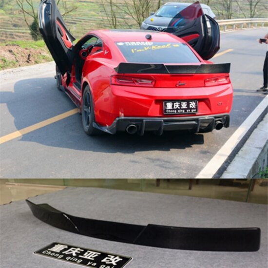 Carbon Fiber Rear Wing Trunk Lip Spoiler For Chevrolet Camaro Zl1 2016-2018