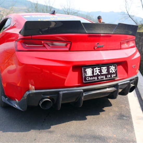 Carbon Fiber Rear Wing Trunk Lip Spoiler For Chevrolet Camaro Zl1 2016-2018 - Image 4