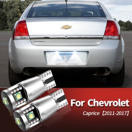 2PCS w5w LED License Plate Light W5W T10 Lamp For Chevrolet Caprice 2011 2012 2013 2014 2015 2016 2017