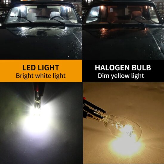 ⁦2PCS w5w LED License Plate Light W5W T10 Lamp For Chevrolet Caprice 2011 2012 2013 2014 2015 2016 2017⁩ - الصورة ⁦4⁩